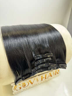 #1B Natural Color Clip In Hair Extensions