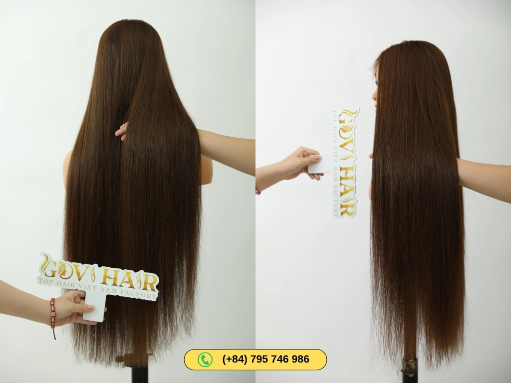 Human Hair Closure Wigs #2 Color from Govihair