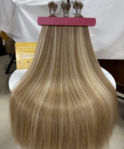 20 Inch Straight Highlight Nano Ring Hair Extensions