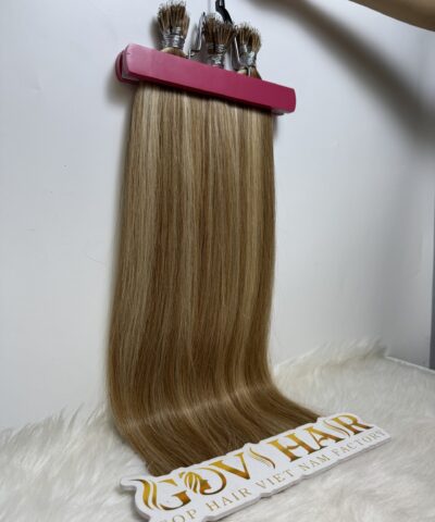 20 Inch Straight Highlight Nano Ring Hair Extensions
