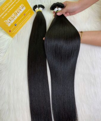 22 Inch Straight Natural Color Flat Tip Hair Extensions