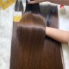 Bone Straight Machine Weft Hair Extensions 24 Inch Ombre Brown Dark Roots Color 4 26 Inch Ombre Dark Brown Bone Straight Machine Weft Hair Extensions