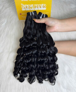 28 Inch Raw Vietnamese Human Hair Bundles Fumi Curly