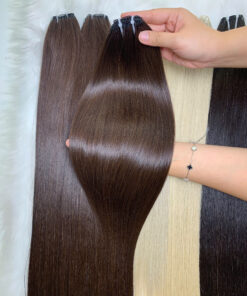 9D Feather Hair Extensions #4 Color Raw Vietnamese Hair