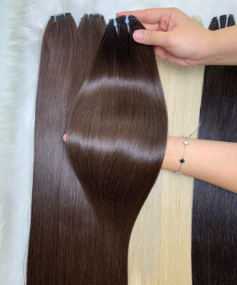 9D Feather Hair Extensions #4 Color Raw Vietnamese Hair