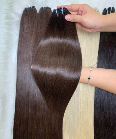 9D Feather Hair Extensions #4 Color Raw Vietnamese Hair