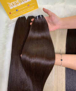 Feather Line Hair Extensions #4 Color Raw Vietnamese Hair