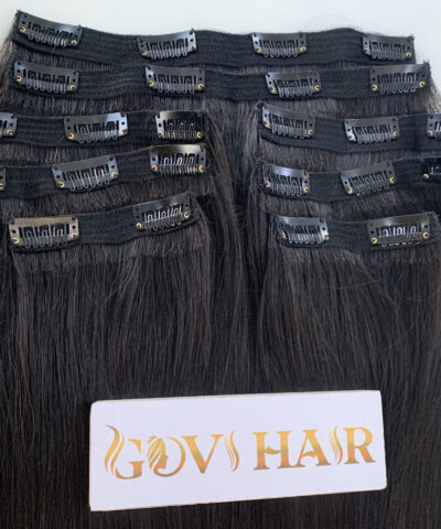 Clip in hair extensions natural color
