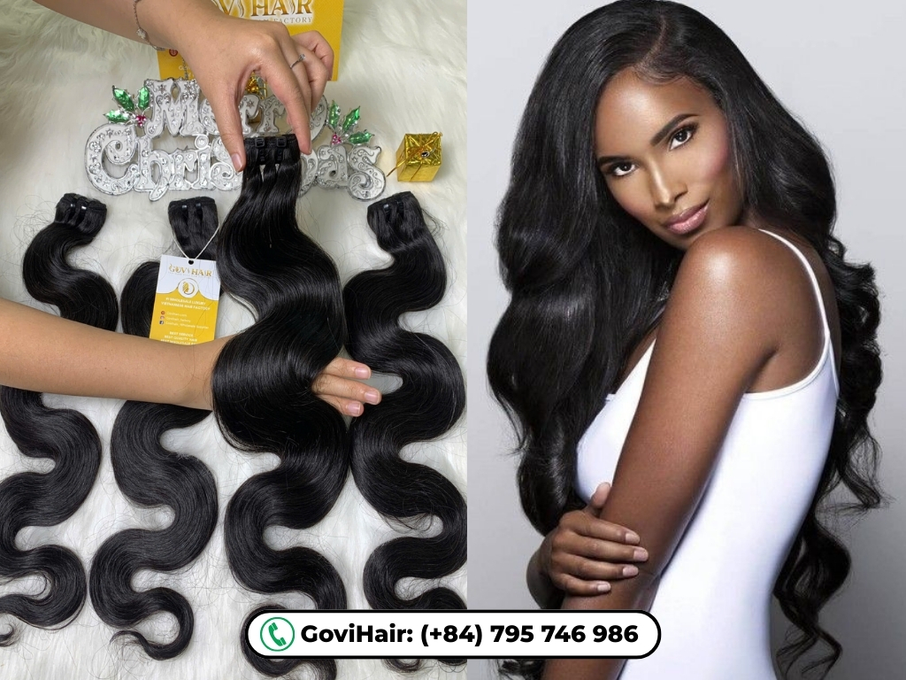 Body Wave Machine Weft Hair Extensions Natural Color are made from 100% human hair