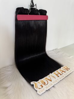 Machine Weft Hair Extensions 22 Inch #1 Jet Black