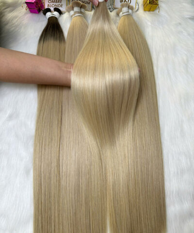 Bulk Hair Platinum Color Vietnamese Hair Extensions