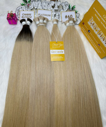 Bulk Hair Platinum Color Vietnamese Hair Extensions