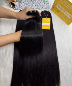 Feather Weft Hair Extensions 1B Color