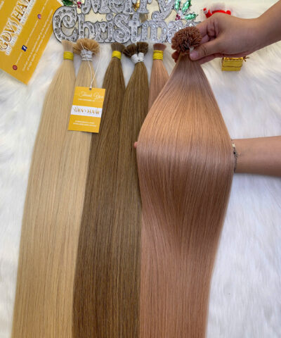 Flat Tip Hair Extensions #10c Color Raw Vietnamese Hair