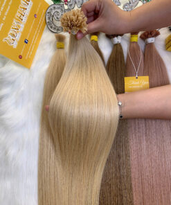 Flat Tip Hair Extensions Blonde Color Raw Vietnamese Hair