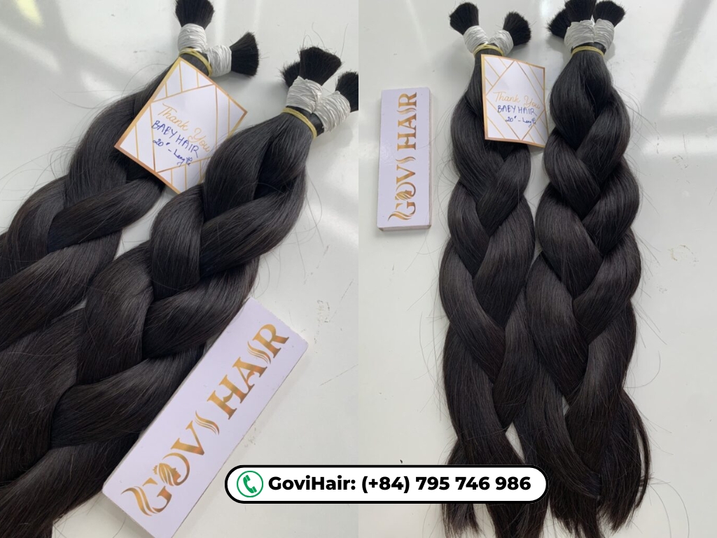 Baby Raw Hair Bundles Natural Color 100% Human Hair 12 Govihair sources 100% raw human hair directly from healthy donors.
