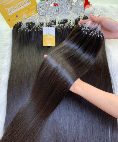 H6 Feather Hair Extensions Natural Color Virgin Vietnam Hair Quality