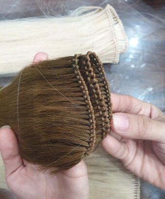 hand tied weft extensions made from vietnamese hair