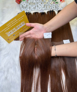 HD Lace Closure 5x5 Dark Brown Color Vietnamese Hair Bone Straight