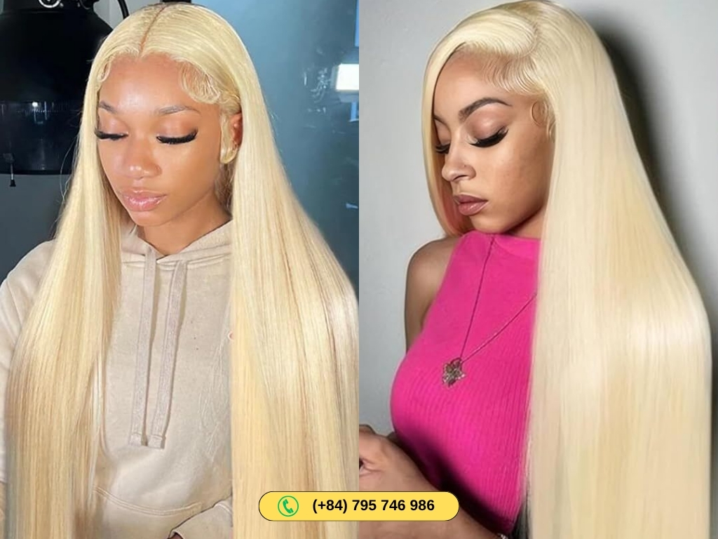 100% Human Hair Full Lace Wigs Blonde Color 11 Full Lace Wigs Luxurious Blonde Color Superior Quality