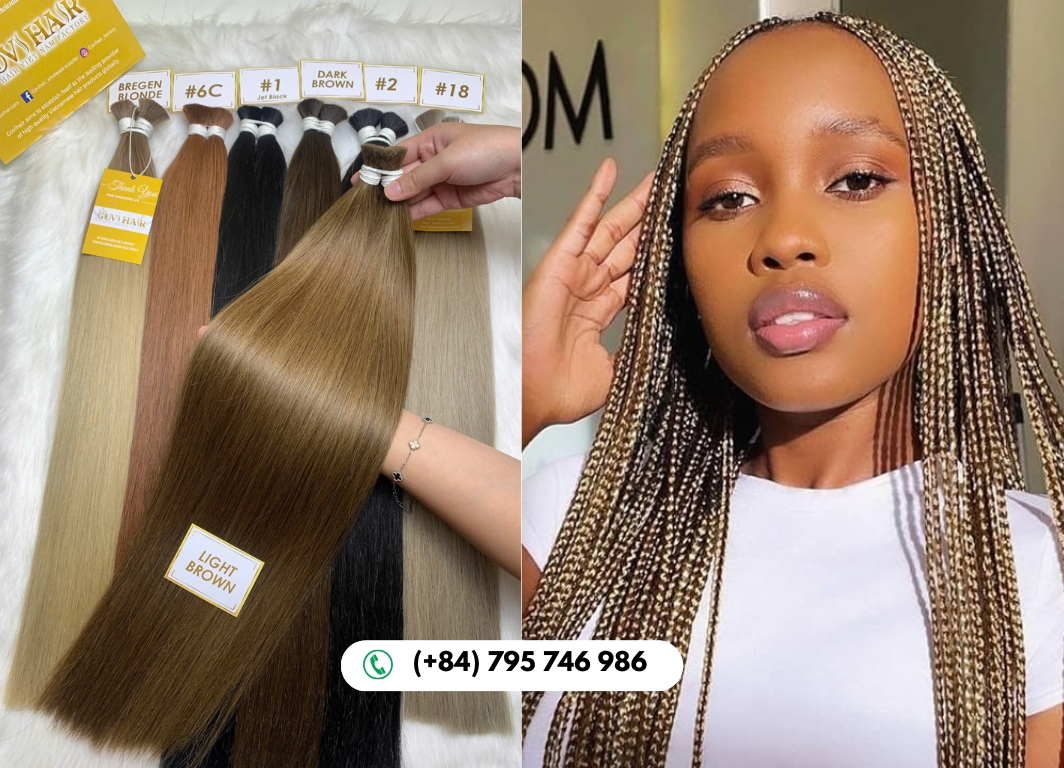 Light Brown Bulk Hair Offers Warmth and Natural Blending