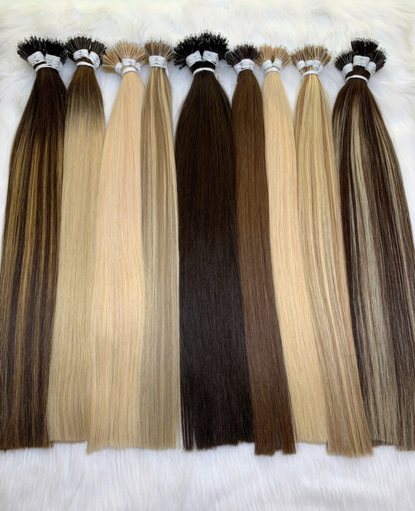 20 Inch Straight Ombre Color Nano Ring Hair Extensions