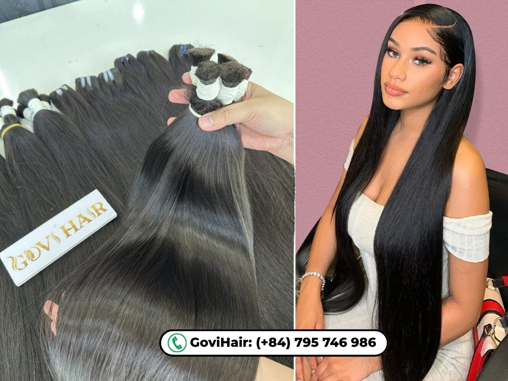 Raw hair refers to 100% unprocessed human hair.