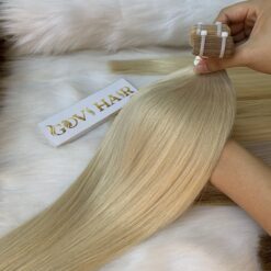 Straight Blonde Color Human Tape In Hair Extensions