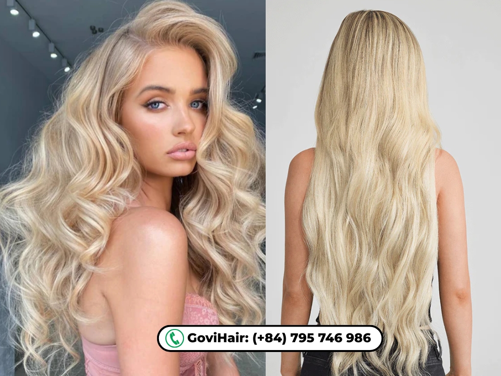 Feather Weft Hair Extensions Blonde Color For Hair Salon 13 Stylists can add fullness to fine blonde hair.