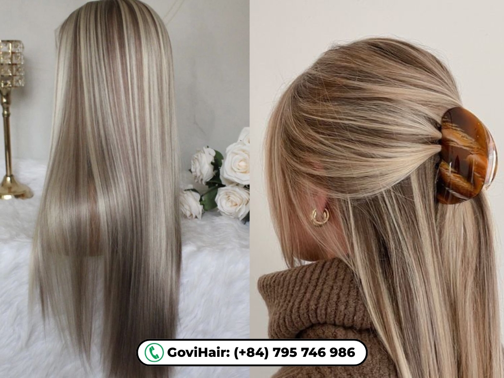 24 Inch Straight Highlight Color Tape In Hair Extensions Professional Quality 5 The beauty of mix piano hair color