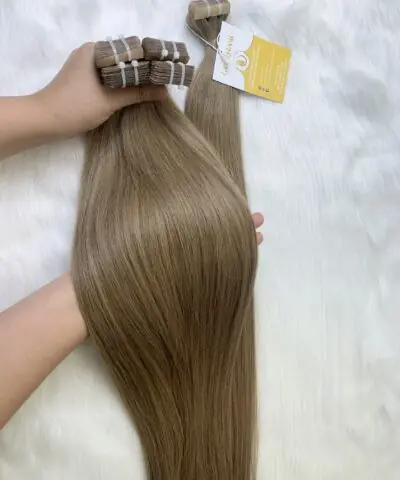 Tape-in Hair Extensions #18 Color Virgin Vietnamese Hair