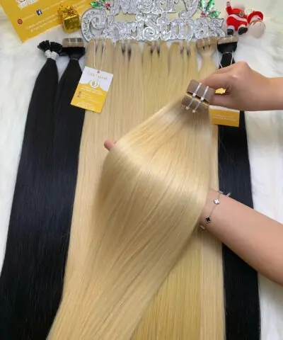 Tape-in Hair Extensions #60 Color Raw Vietnamese Hair