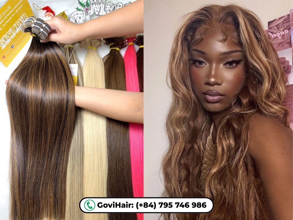 Elevate Your Look with Tape In Hair Extensions Virgin Hair in Stunning Mix Piano Tones