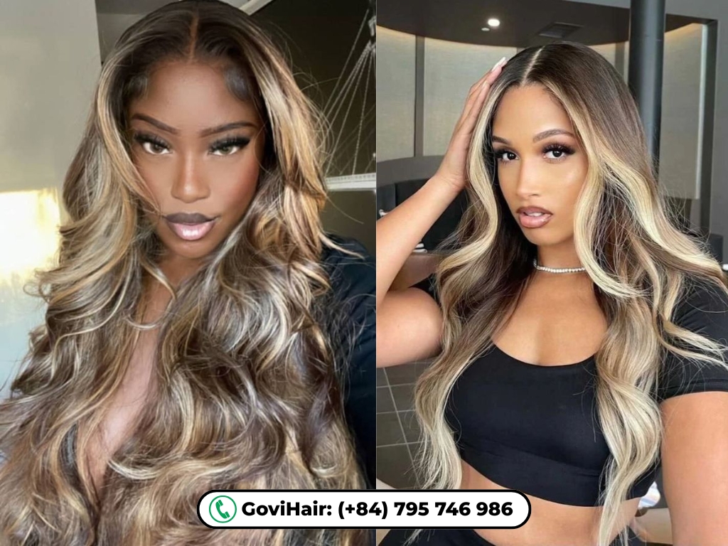 The flawless of mix piano color hair