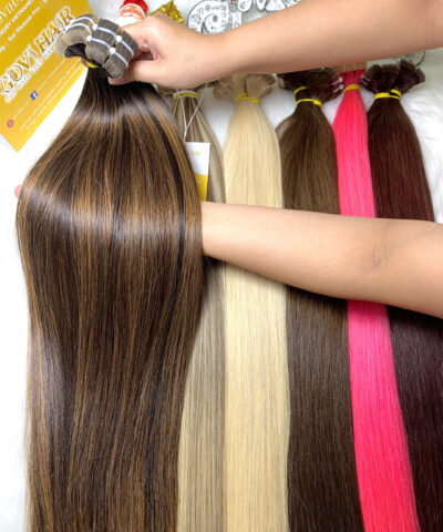 Tape-in Hair Extensions Mix Piano Color Virgin Vietnamese Hair