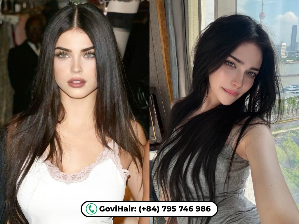 Tape in hair extensions in natural and other colors at GoviHair