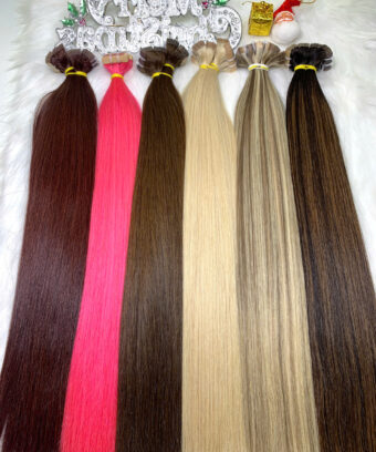 Tape-in Hair Extensions Pink Color Raw Vietnamese Hair