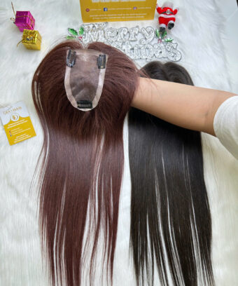 TopperToupee 150 Density Lace 3×5 99J Color Vietnamese Hair