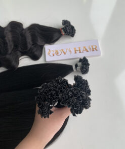 u-tip hair extensions natural color made from vietnam hair