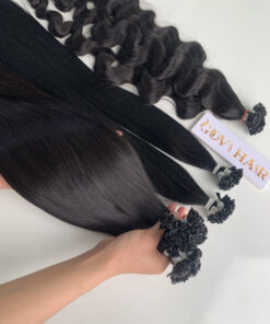 u-tip hair extensions natural color made from vietnamese hair