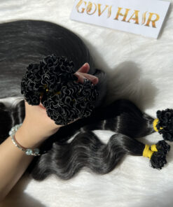 u-tip hair extensions natural color raw vietnamese hair