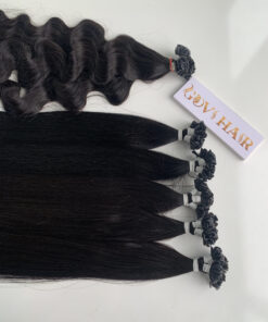 u-tip hair extensions natural color vietnamese hair