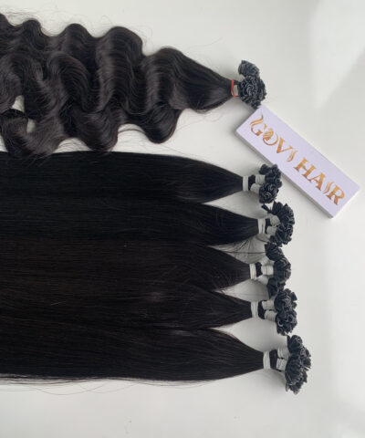 u-tip hair extensions natural color vietnamese hair