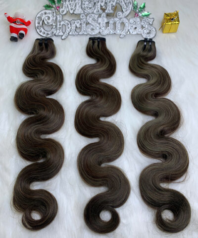 Weft Hair Extension Body Wave Mix Piano Color Raw Vietnamese Hair