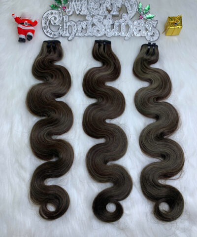 Weft Hair Extension Body Wave Mix Piano Color Raw Vietnamese Hair