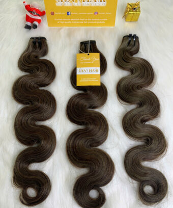 Weft Hair Extensions Body Wave Mix Piano 4c&5c 100% Vietnamese Hair