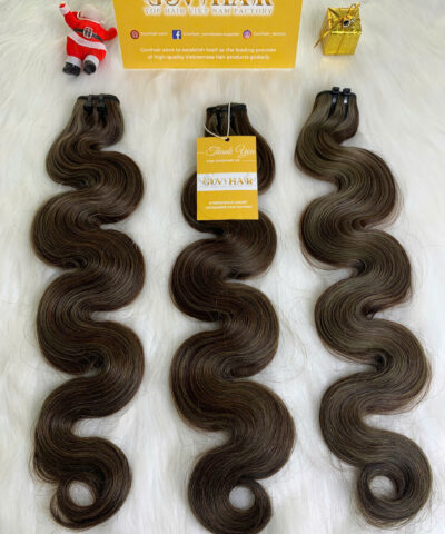 Weft Hair Extensions Body Wave Mix Piano 4c&5c 100% Vietnamese Hair