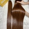Bone Straight Machine Weft Hair Extensions Brown Color 9 weft-silky-straight-brown-color