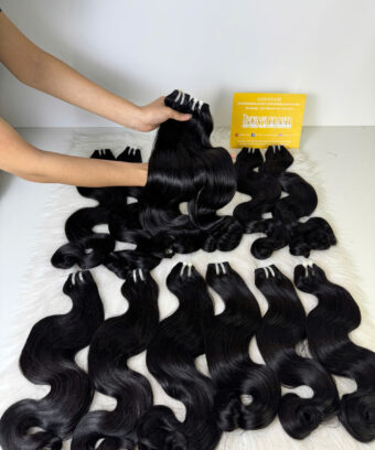 Raw Human Hair Bundles Body Wave for Hair Salon