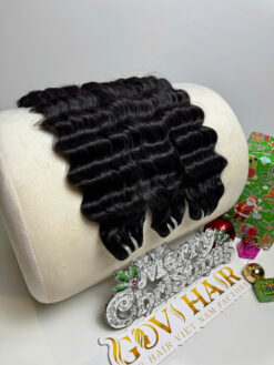 26 inches wavy machine weft hair extensions natural color 1